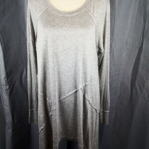 Verve Ami Gray Long Sleeve Tunic, Size L